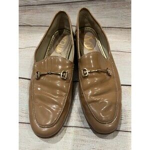 Sam Edelman Loraine Tan Patent Leather Loafers Size 6.5